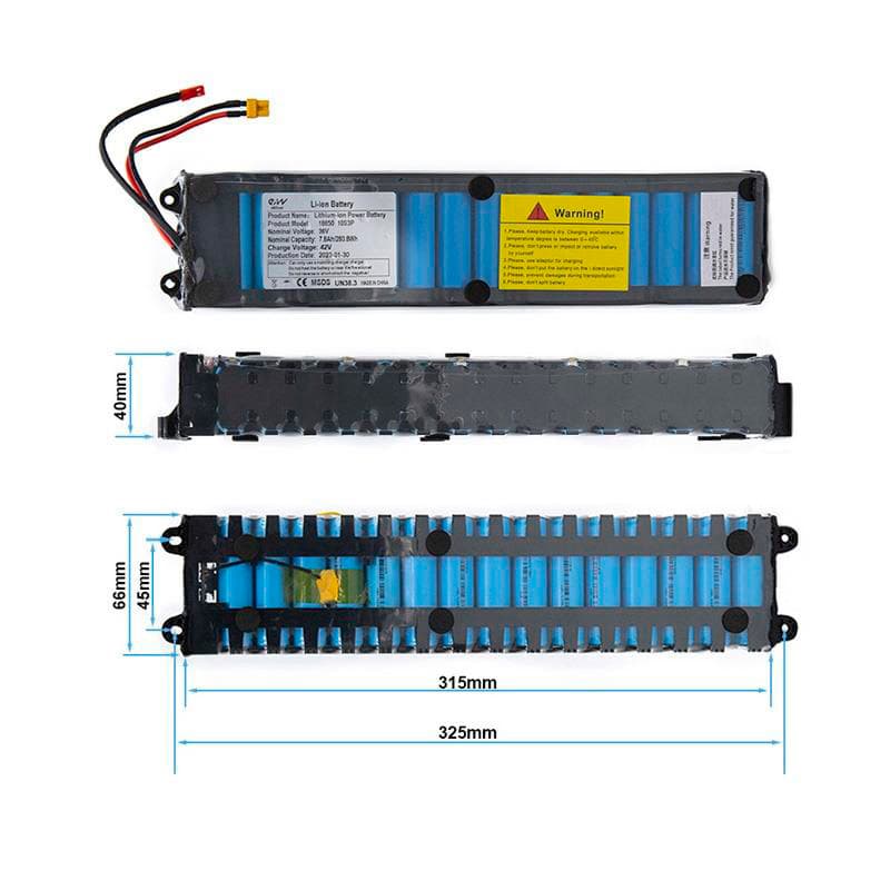 Bateria 36V 7,8 Ah ze złączami XT30 i JST — zdjęcie 2