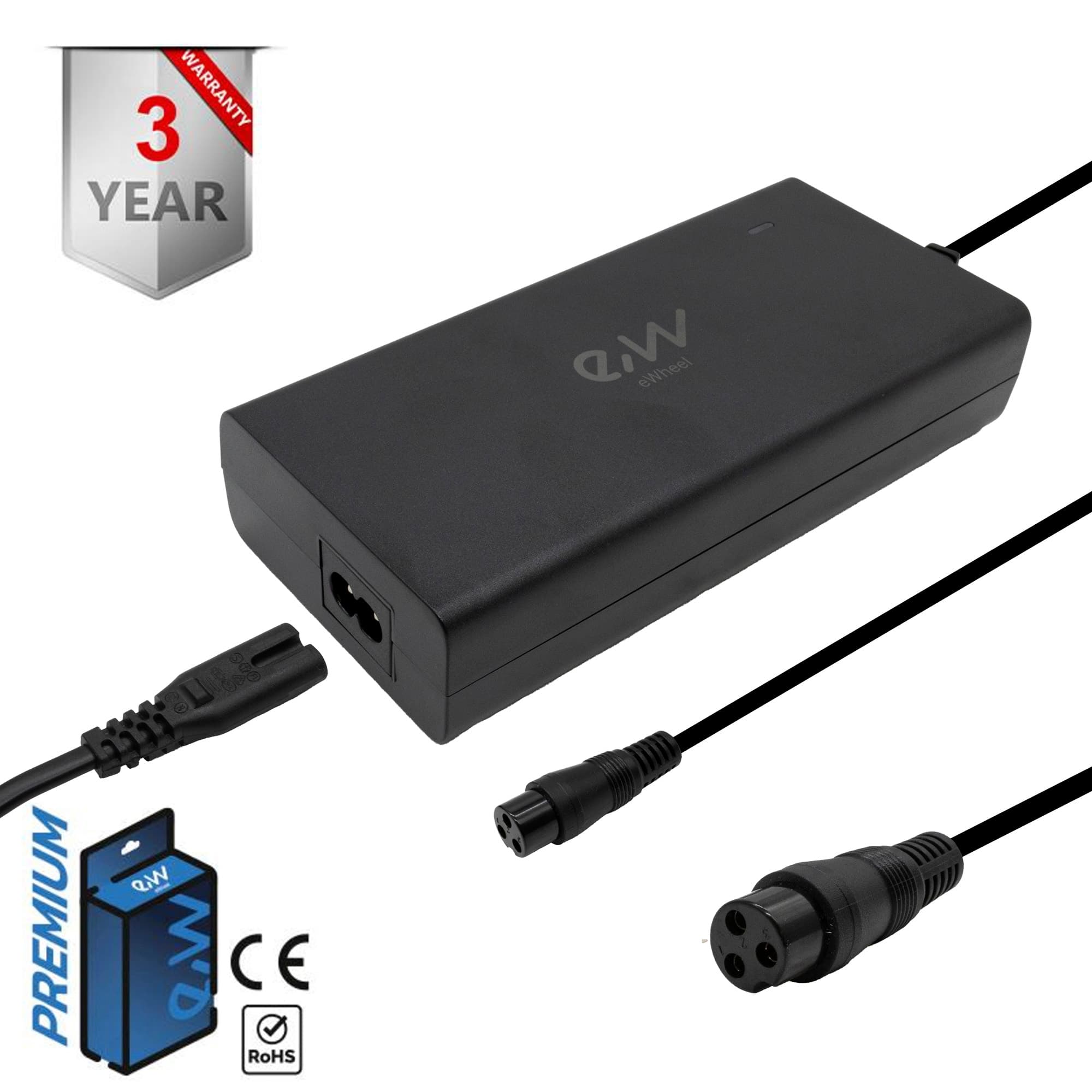 Ładowarka premium 48V (wyjście 54,6V) 2A złącze Gx16