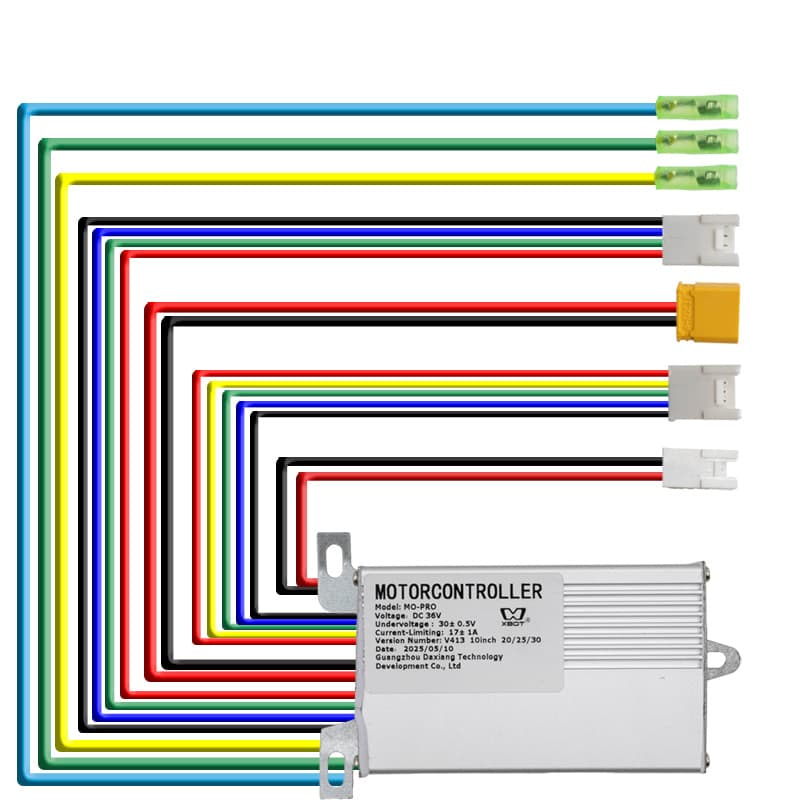 Zestaw elektroniki 36V 17A 350W z wyświetlaczem centralnym [Xbot] — zdjęcie 3