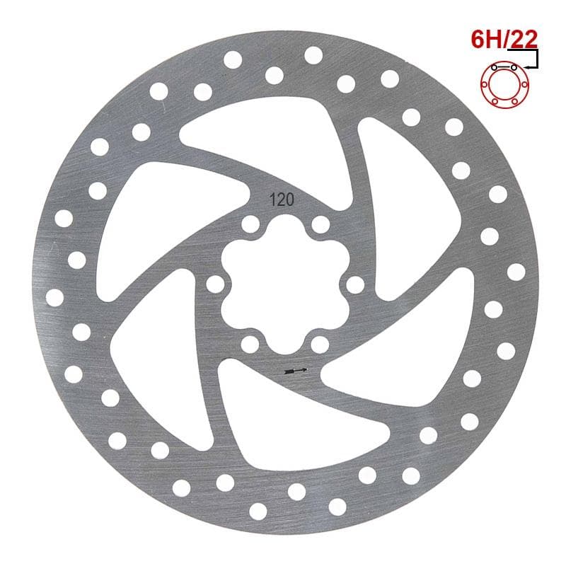 Tarcza hamulcowa 120mm 6H srebrna do Cecotec Outsider/Bongo serie A