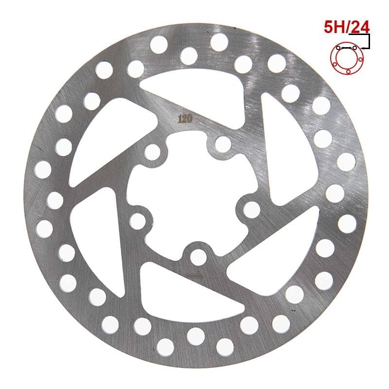 Tarcza hamulcowa 120mm 5H srebrna do Xiaomi M365, Essential, 1S, Pro/2