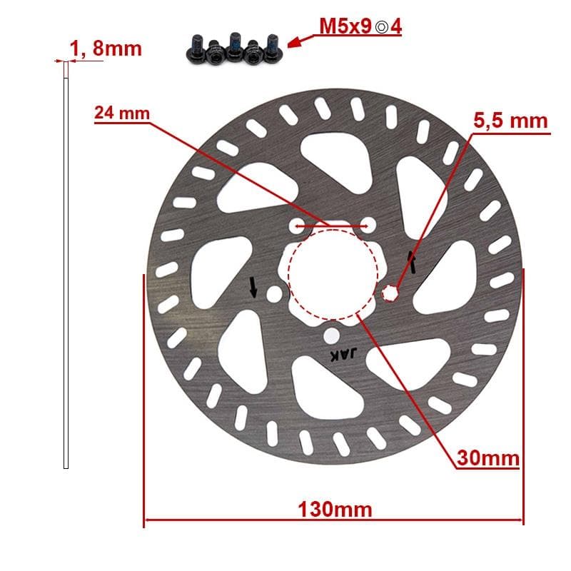 Tarcza hamulcowa 130mm 5H do Mi4 pro — zdjęcie 2