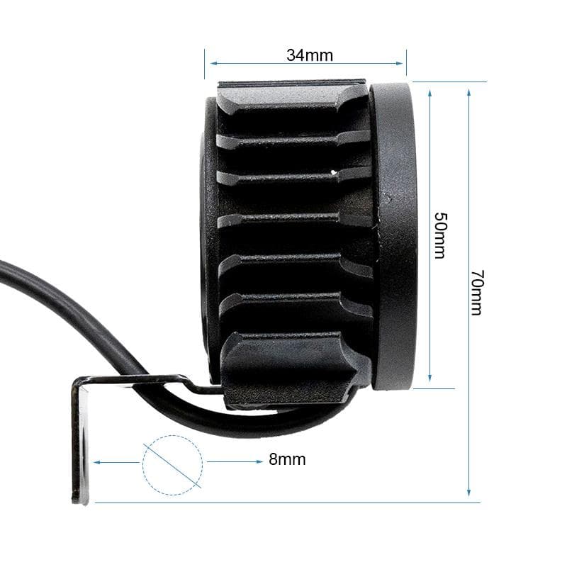 Lampa przednia LED z klaksonem FC1 12-72v — zdjęcie 2
