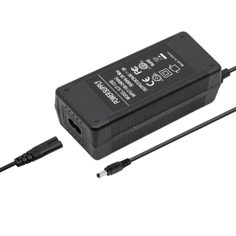 Ładowarka 48V (wyjście 54,6V) 2A złącze DC 5,5x2,5mm — zdjęcie 3