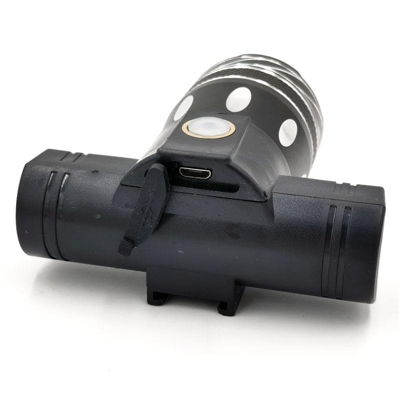 Lampa przednia LED ładowalna z uchwytem na kierownicę — zdjęcie 5