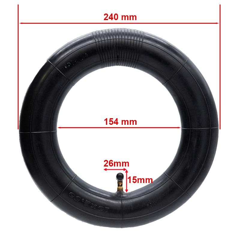 Dętka 10x2,5 VC 90x90° — zdjęcie 3