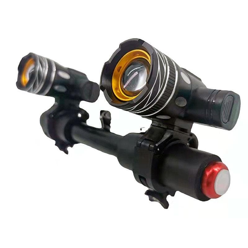 Lampy przednie LED akumulatorowe z kierownicą — zdjęcie 2