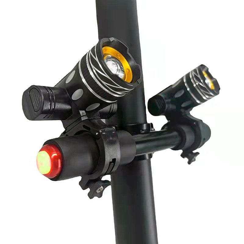 Lampy przednie LED akumulatorowe z kierownicą — zdjęcie 3