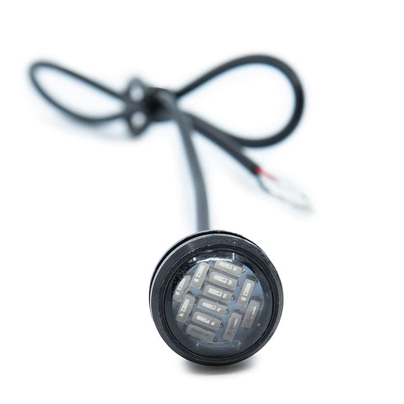 Lampka LED oko orła żółta 12V - 1 szt — zdjęcie 4