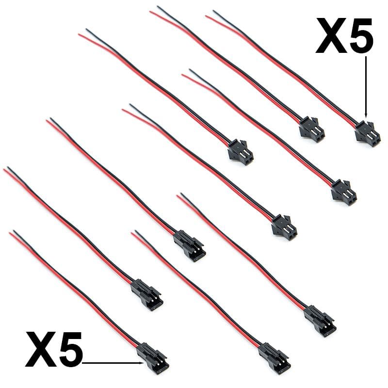 Złącze SM 2 pin z kablem 22 AWG – 5M/5H — zdjęcie 2