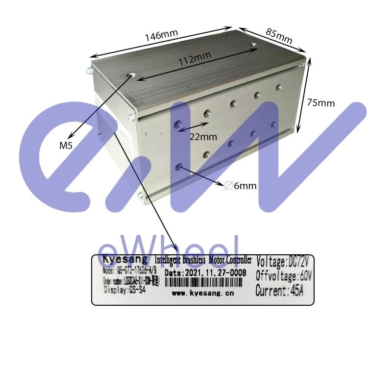 Sterownik 72V 45A 3000W - A i B LCD QS-S4 [Kyesang] — zdjęcie 5