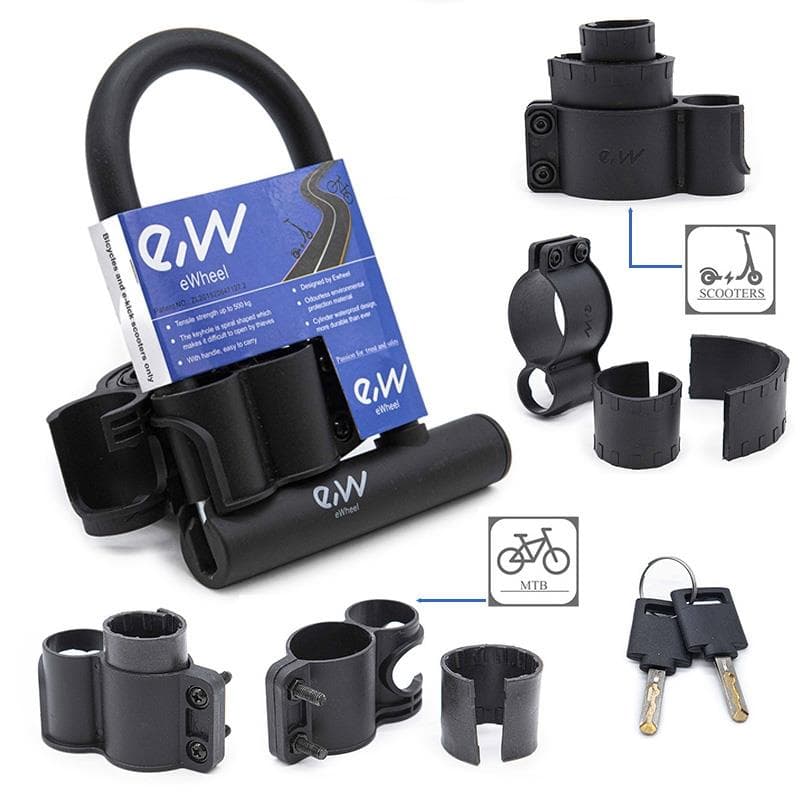 Zapięcie U-lock na klucz – 15 cm