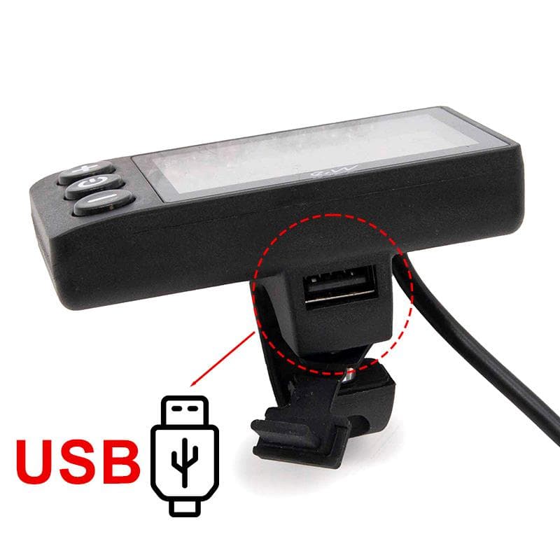 Wyświetlacz S866 ze złączem wodoodpornym - z portem USB — zdjęcie 2