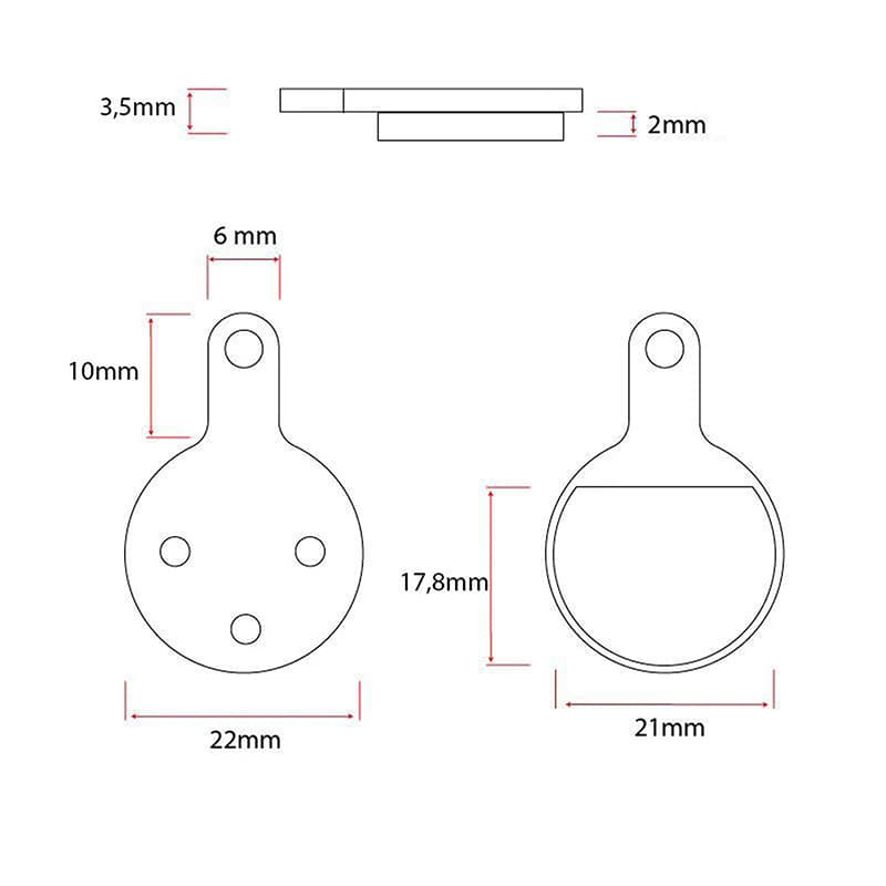 Klocki hamulcowe CT002-C ceramiczne - 2 komplety — zdjęcie 3