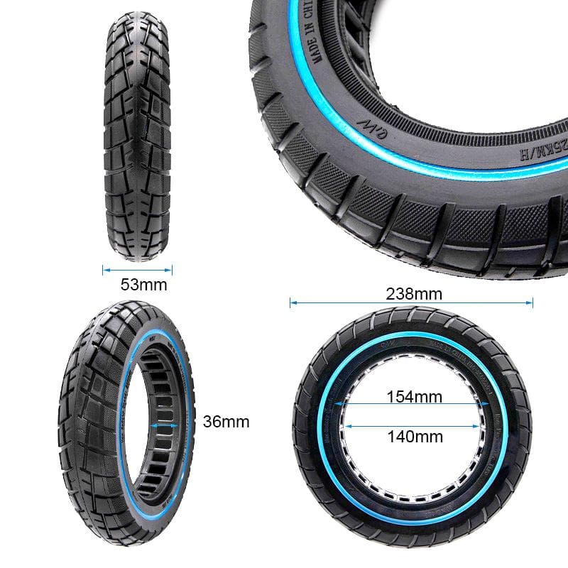 Koło pełne offroad ultralekkie 10x2,125-6,1/B34 niebieska linia — zdjęcie 2