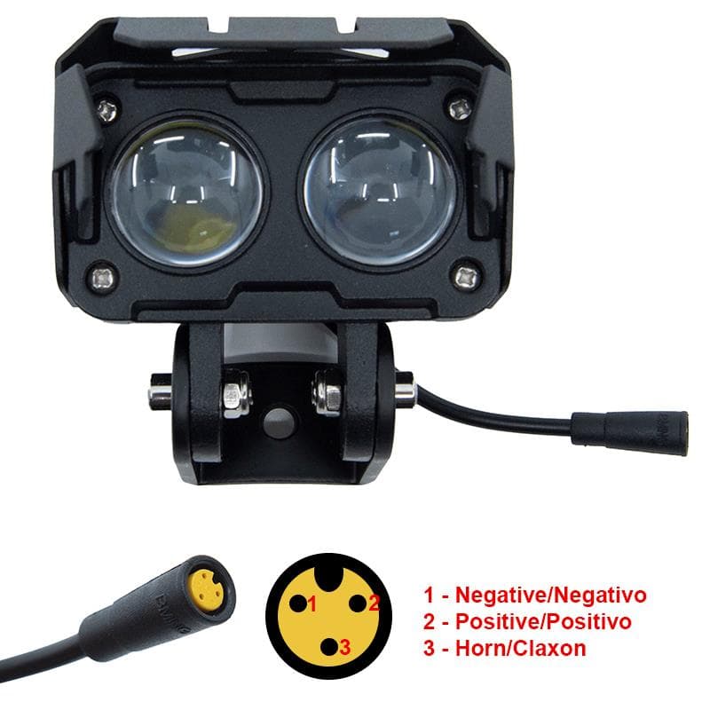 Lampa przednia z klaksonem KuKirin G3 Pro — zdjęcie 2
