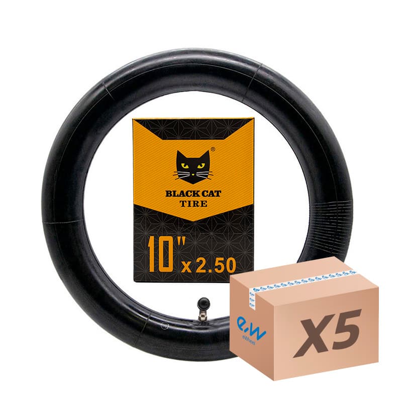 Dętka 10x2,5 Black Cat – zawór zagięty 90x90 – 5 szt