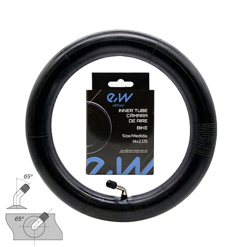 Dętka 14X2,125 VC 65ºx65º Ewheel