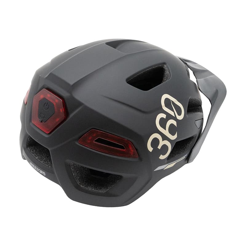 Kask Ventur Sport – czarny – z oświetleniem + kierunkowskazami — zdjęcie 7