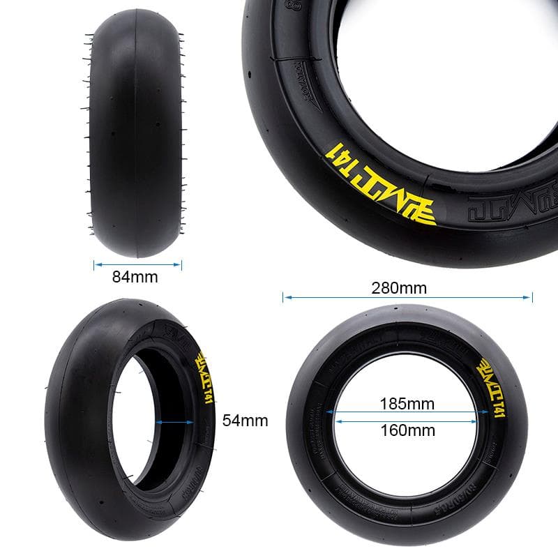 Opona bezdętkowa radialna soft T41 Slick 80/50-6,5 [PMT] — zdjęcie 2