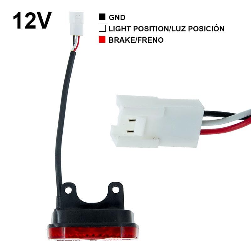 Lampa tylna na błotnik 12V Niu KQi2 Pro [Oryginał] — zdjęcie 2