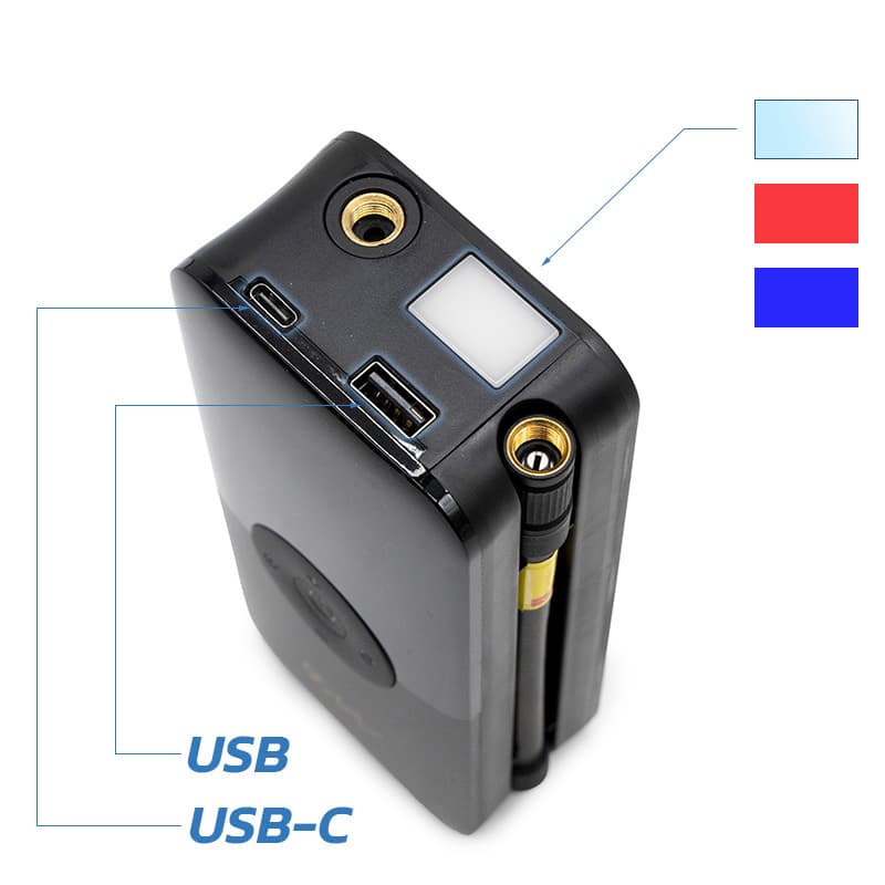 Pompka elektryczna AIR-002 premium przenośna z funkcją power banku — zdjęcie 3