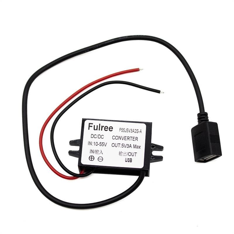Przetwornica DC 11-55V na 5V 3A z portem USB [Fulree]