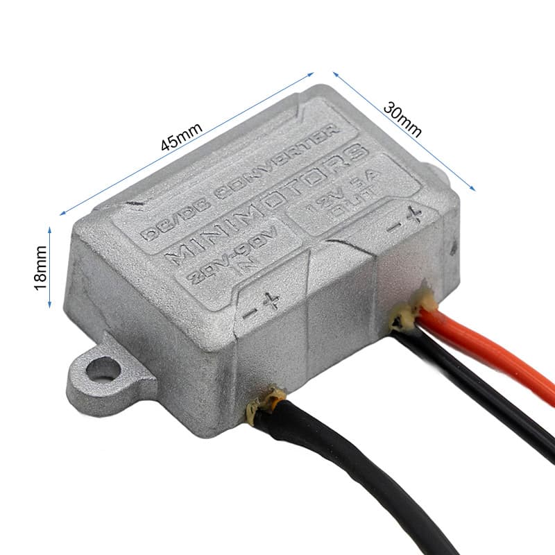 Przetwornica DC 20-90V na 12V 5A [Minimotors] [Oryginał] — zdjęcie 2