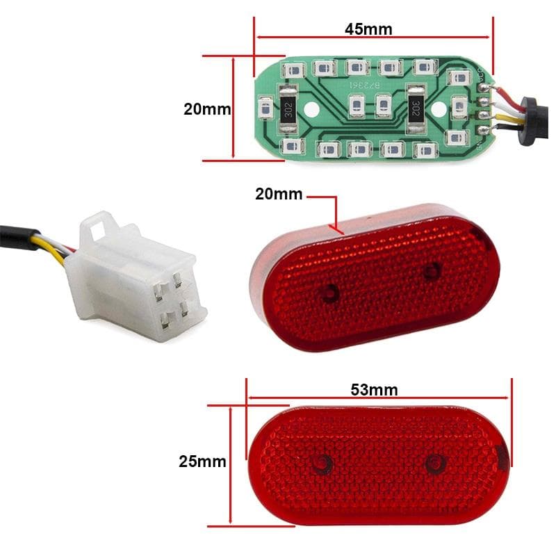 Lampa tylna błotnika 5-70V do Smartgyro Speedway/Rockway/Crossover — zdjęcie 2