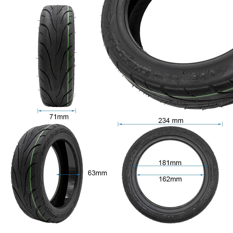 Opona bezdętkowa 10x2,5-6,5 z żelem [CST] — zdjęcie 2
