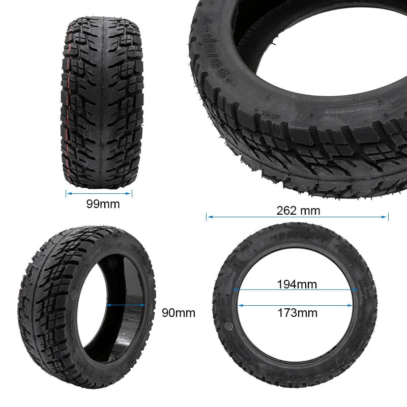 Opona bezdętkowa offroad 90/55-7 z żelem — zdjęcie 2