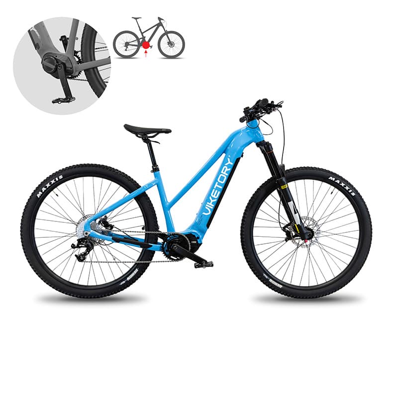 Rower elektryczny Zephir +Plus – MTB – błękitny — zdjęcie 8