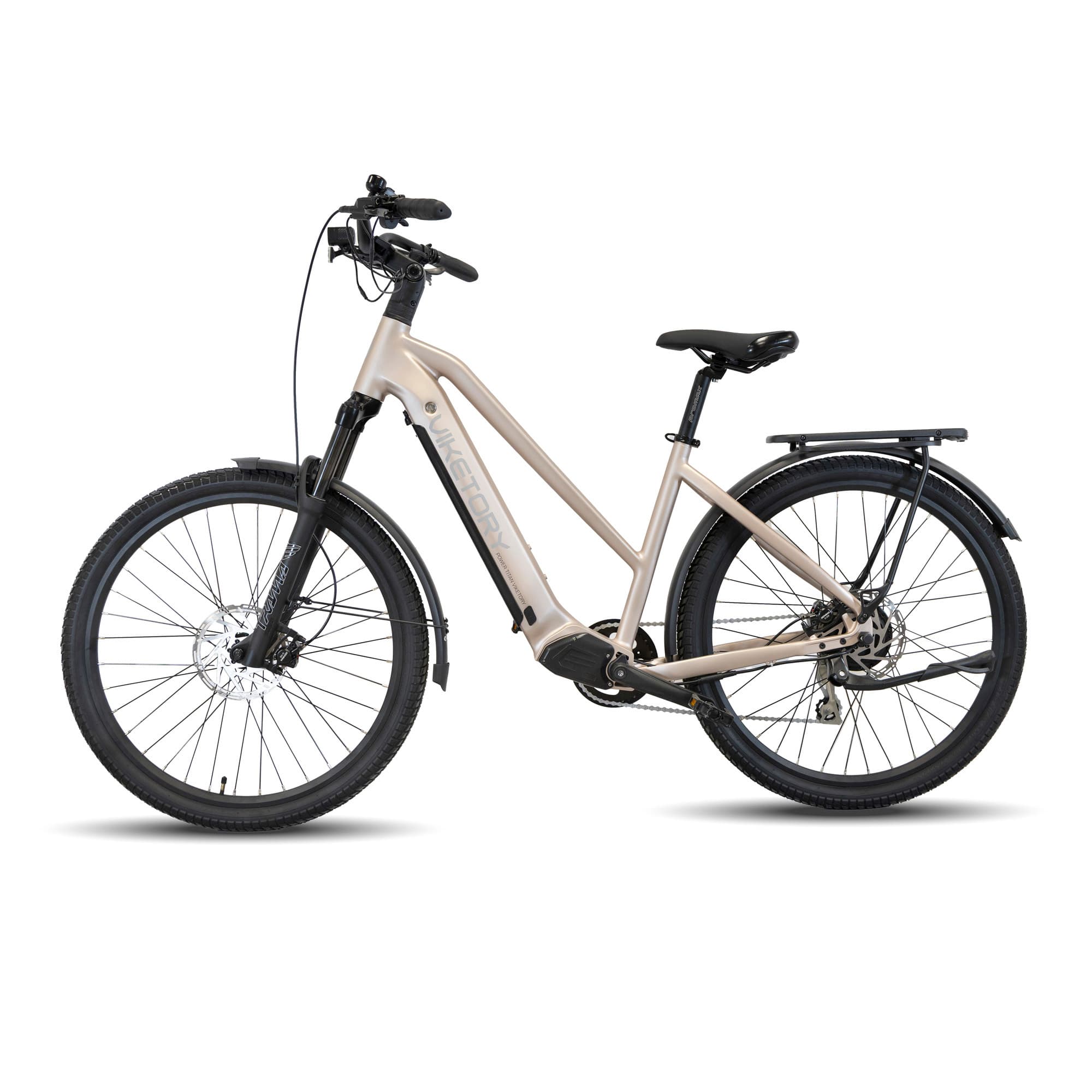 Rower elektryczny Arenox – Urban – perłowy — zdjęcie 2