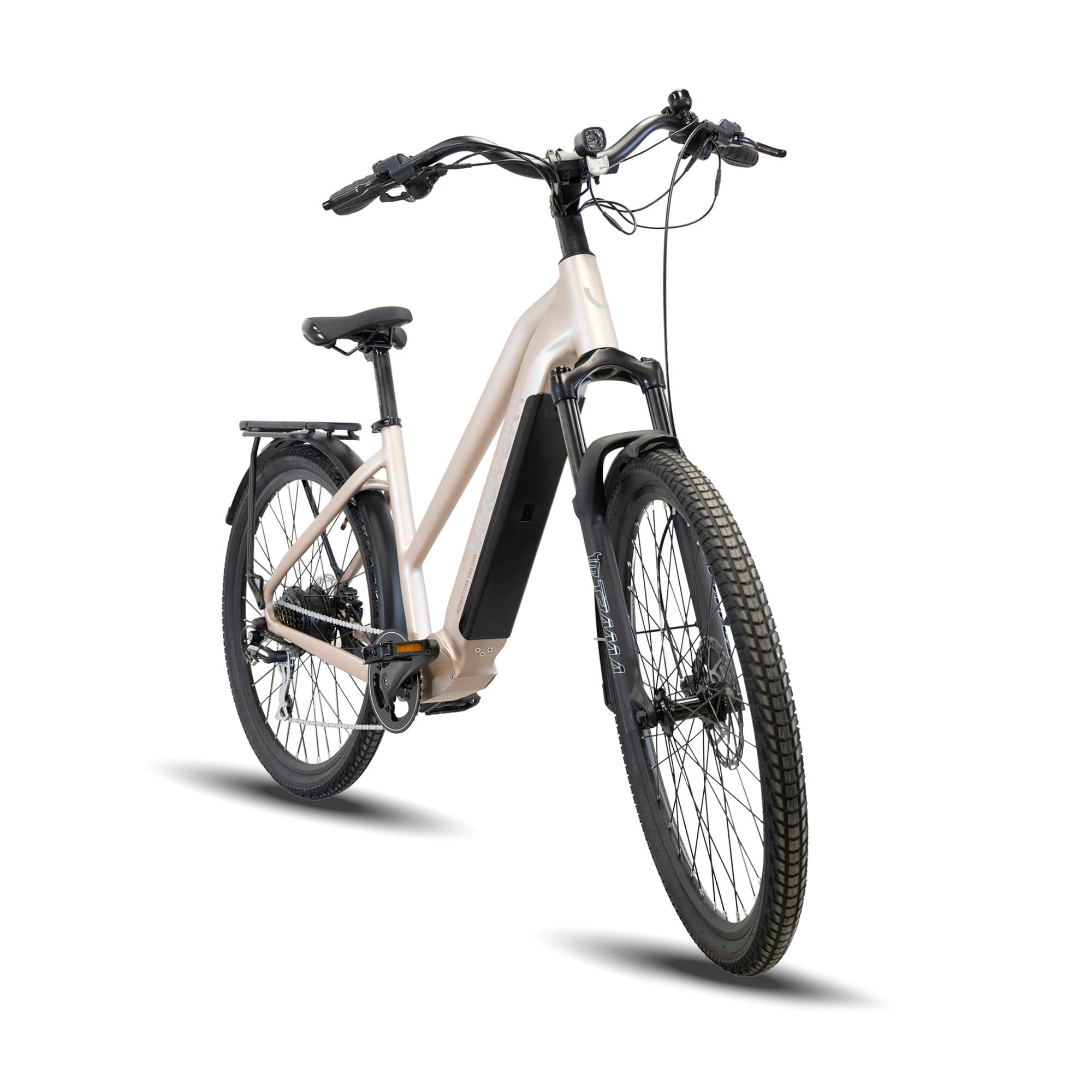Rower elektryczny Arenox – Urban – perłowy — zdjęcie 3