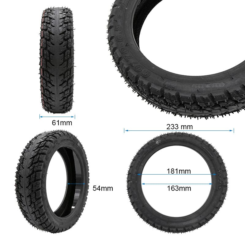 Opona bezdętkowa off-road 60/70-6,5 z żelem i zaworem — zdjęcie 2