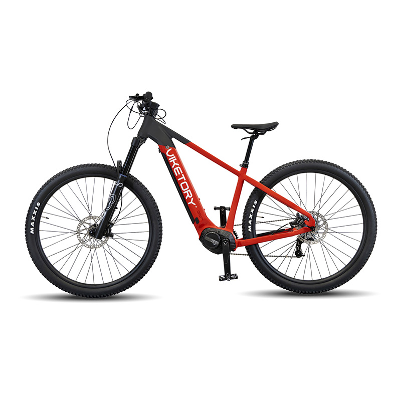 Rower elektryczny górski Roktar +Plus - MTB - czarny/czerwony — zdjęcie 2
