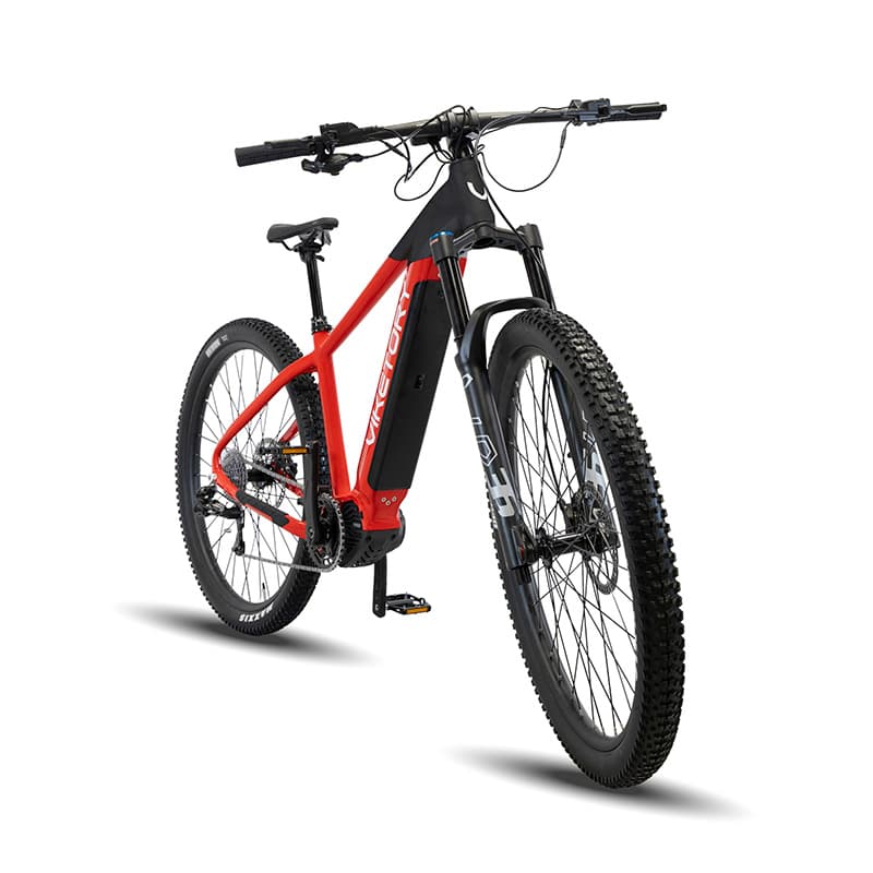 Rower elektryczny górski Roktar +Plus - MTB - czarny/czerwony — zdjęcie 3