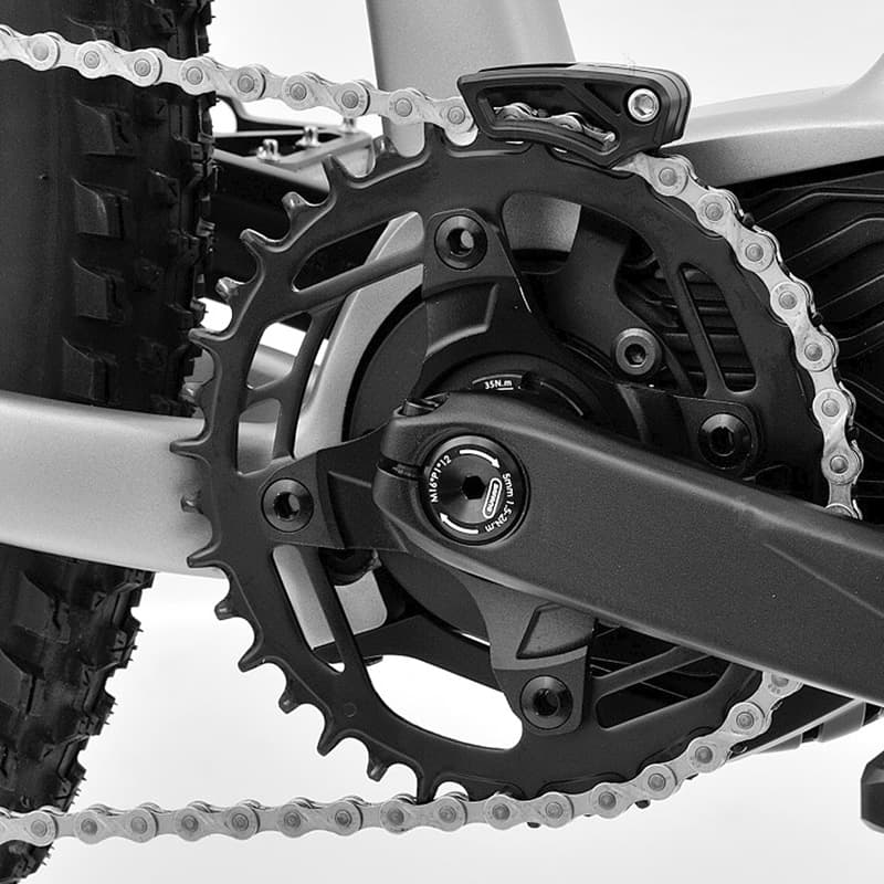 Rower elektryczny górski Roktar +Plus - MTB - czarny/czerwony — zdjęcie 6