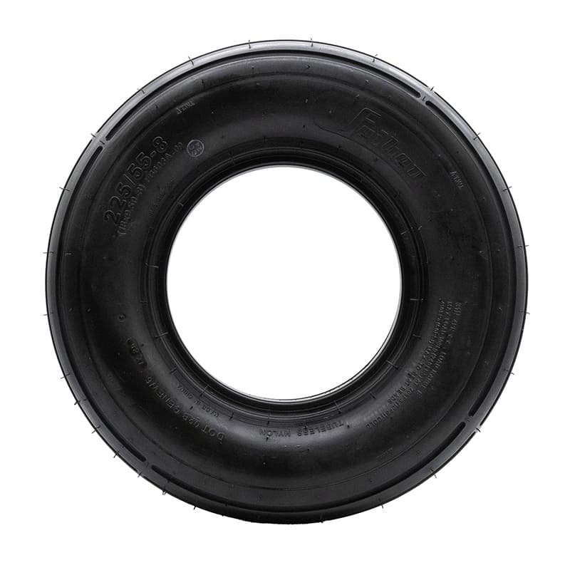 Opona bezdętkowa 18x9,5-8 / 225/55-8 gładka [Feiben] — zdjęcie 3