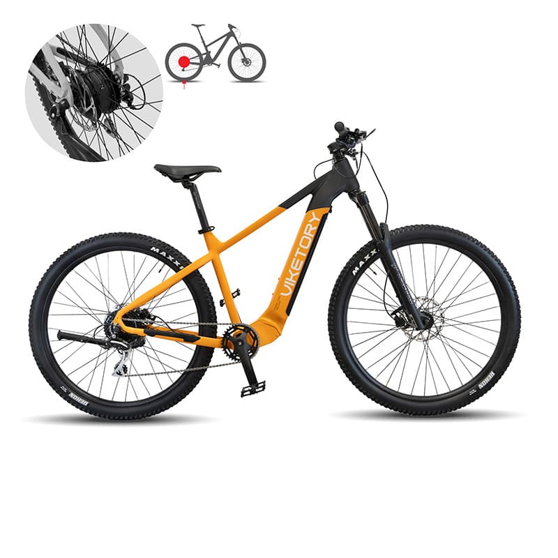 Rower górski Roktar – MTB – czarny/pomarańczowy — zdjęcie 8