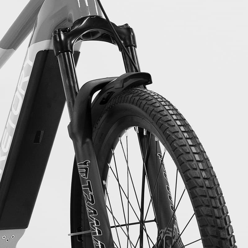 Rower miejski Ventix +Plus – Urban – szary/niebieski — zdjęcie 5