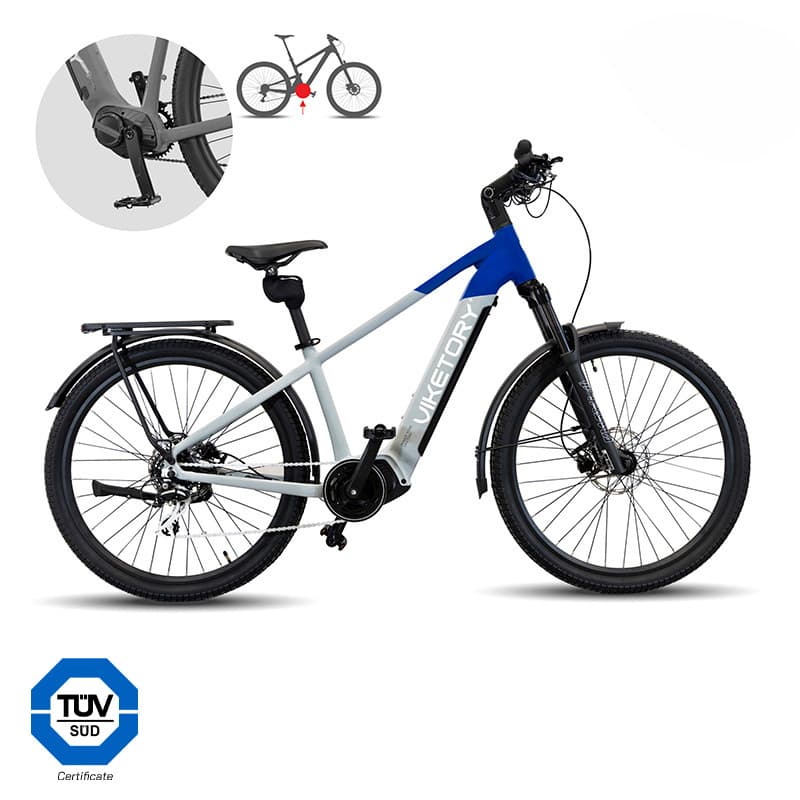 Rower miejski Ventix +Plus – Urban – szary/niebieski