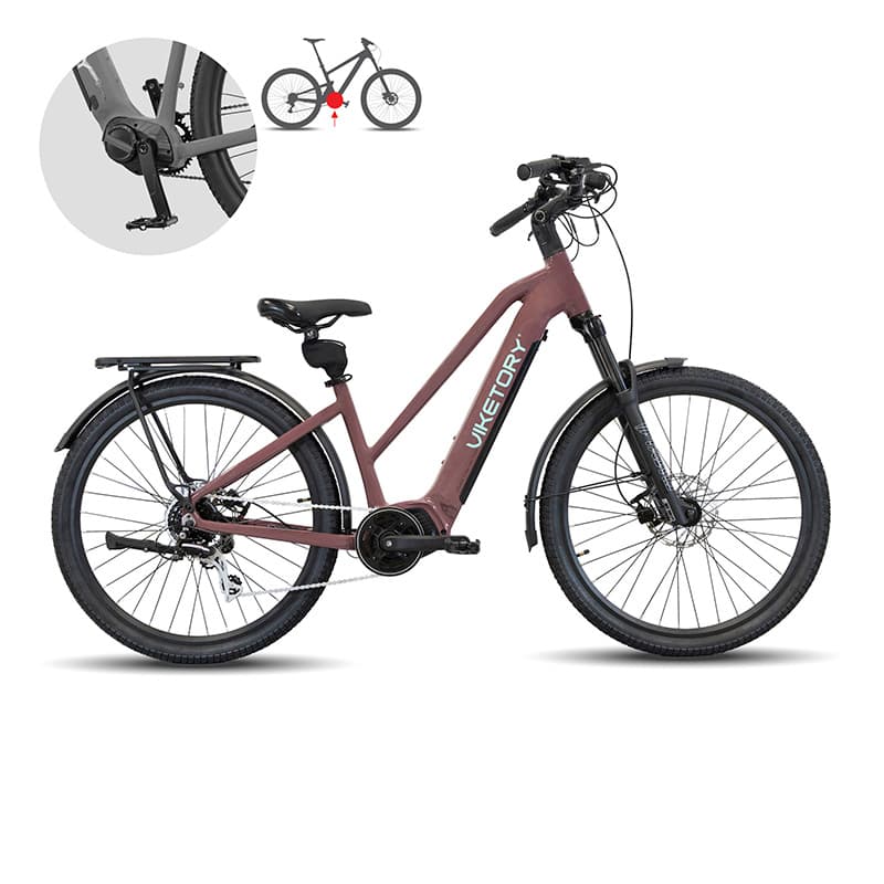 Rower elektryczny Arenox +Plus – Urban – miedziany — zdjęcie 9