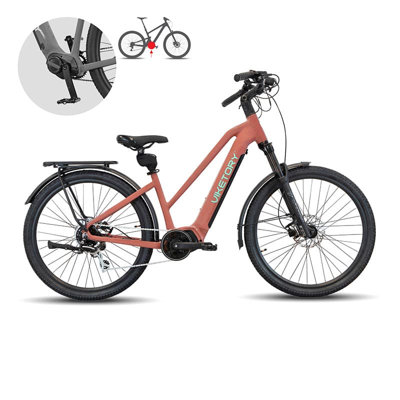 Rower elektryczny Arenox +Plus – Urban – miedziany — zdjęcie 11