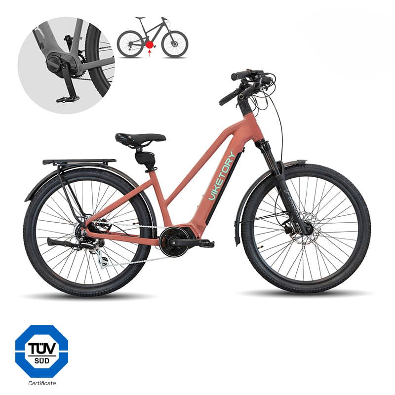 Rower elektryczny Arenox +Plus – Urban – miedziany