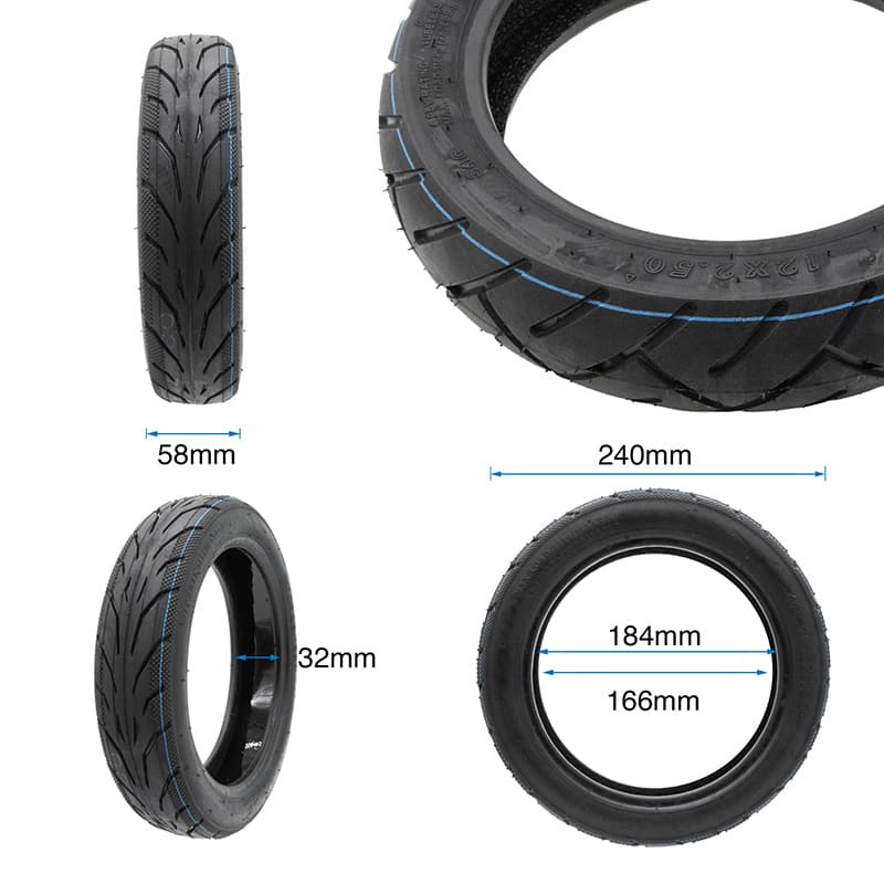 Opona bezdętkowa 10x2,125-6,5 z żelem [Yuanxing] — zdjęcie 2