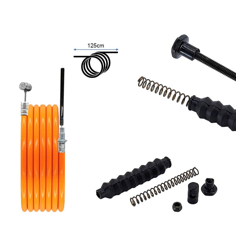Linka hamulca bębnowego przedniego pomarańczowa do Xiaomi 5, 5 Pro, 5 Max i 5 Plus (141 cm) — zdjęcie 2