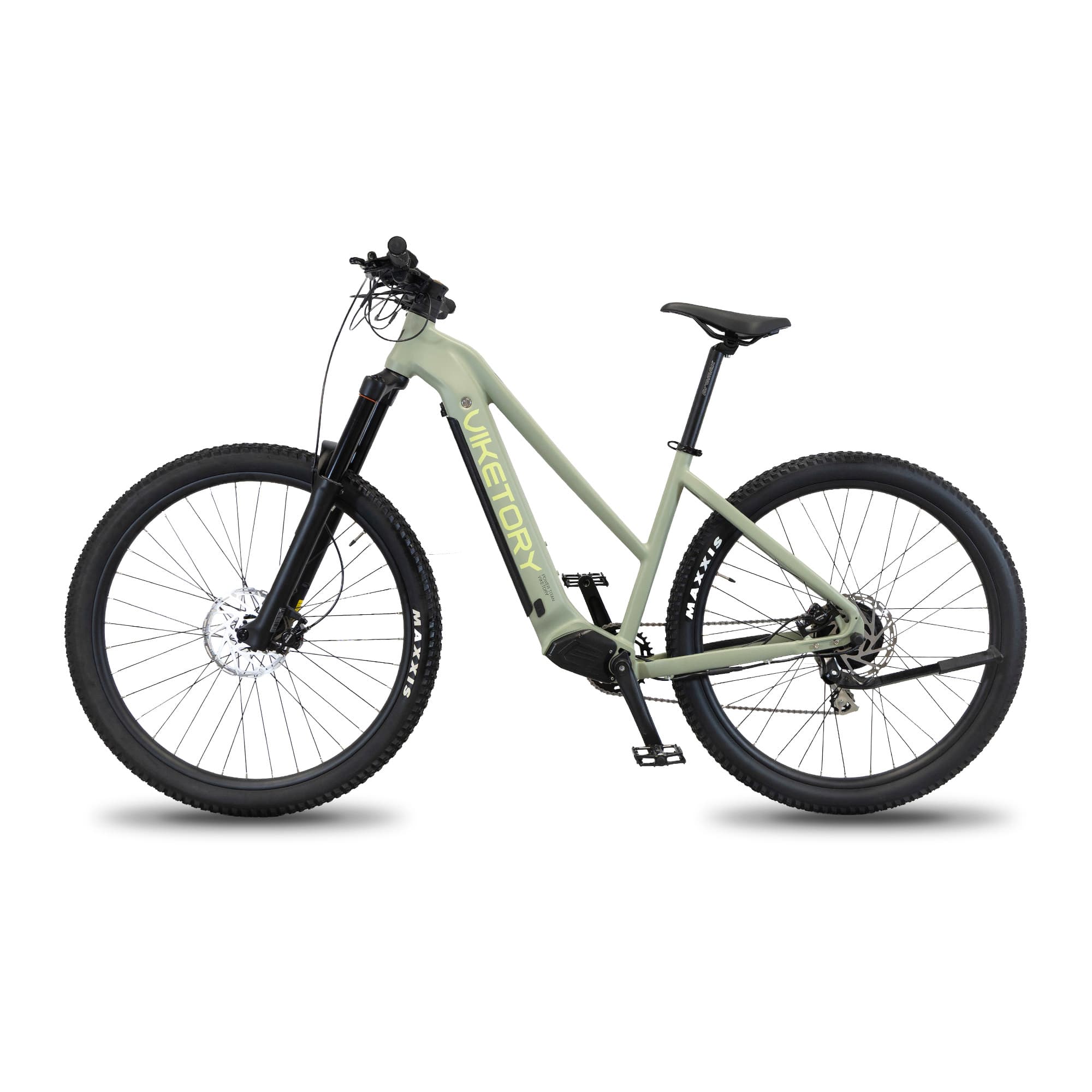 Rower elektryczny Zephir +Plus – MTB – zielony militarny — zdjęcie 2