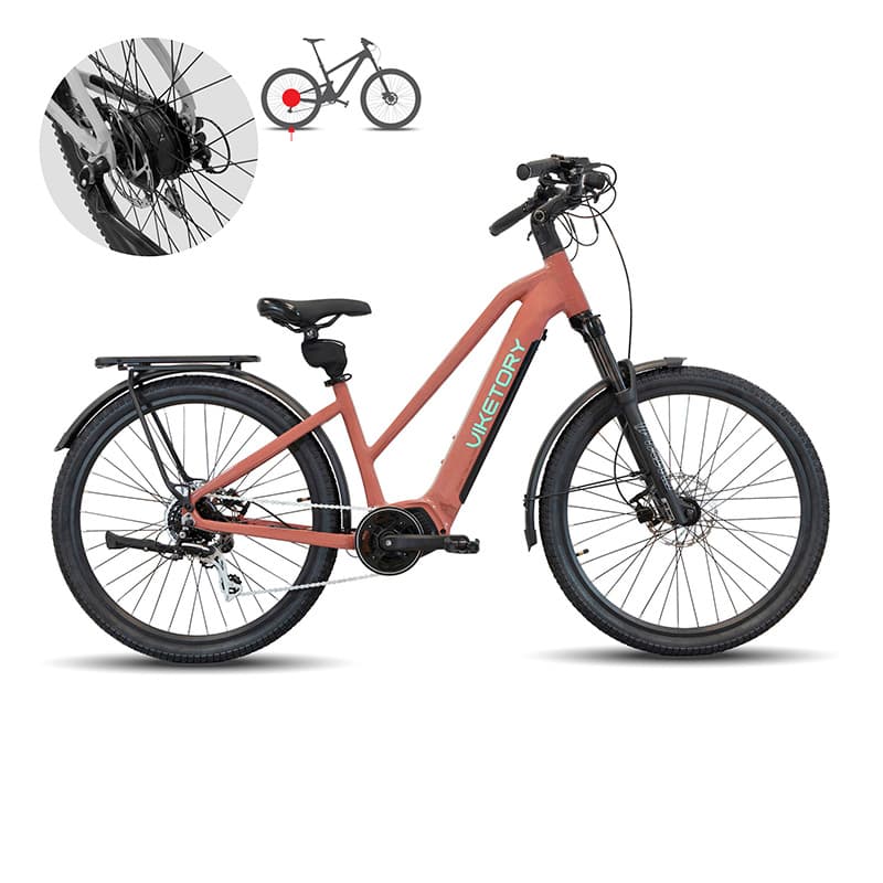Rower elektryczny Arenox – Urban – miedziany — zdjęcie 8