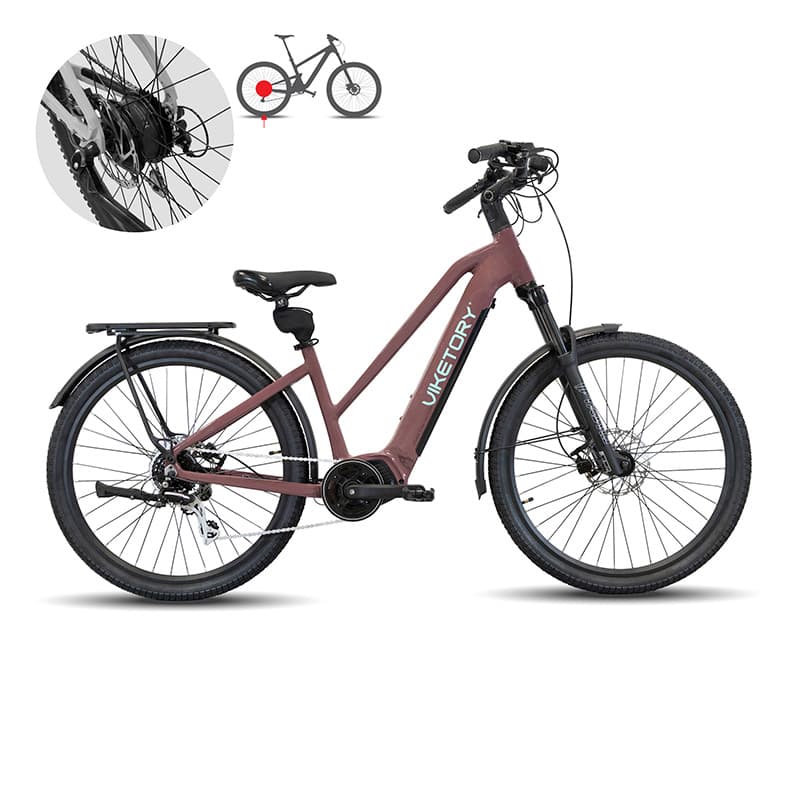 Rower elektryczny Arenox – Urban – miedziany — zdjęcie 9